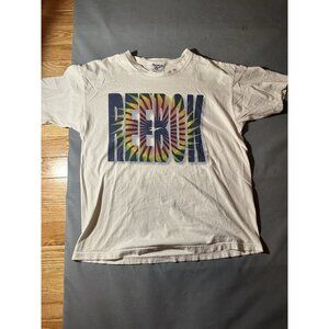 Reebok Vintage Big Name Print Out Tshirt Made In The US size XL